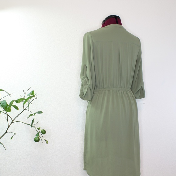 Sold Mossimo Army Green Sheer 3/4 sleeve - Picture 12 of 14